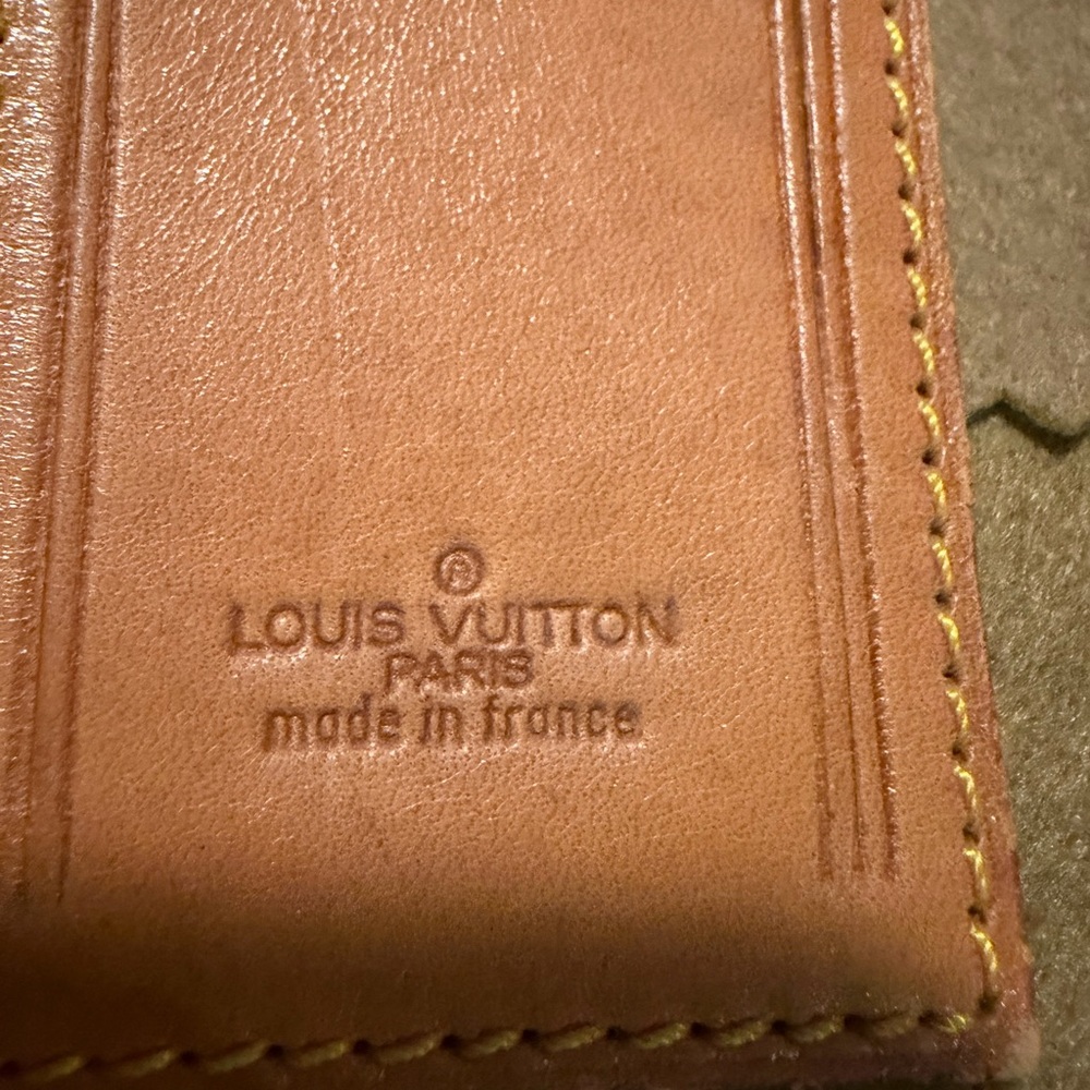 Louis Vuitton Tan Leather Luggage Tag